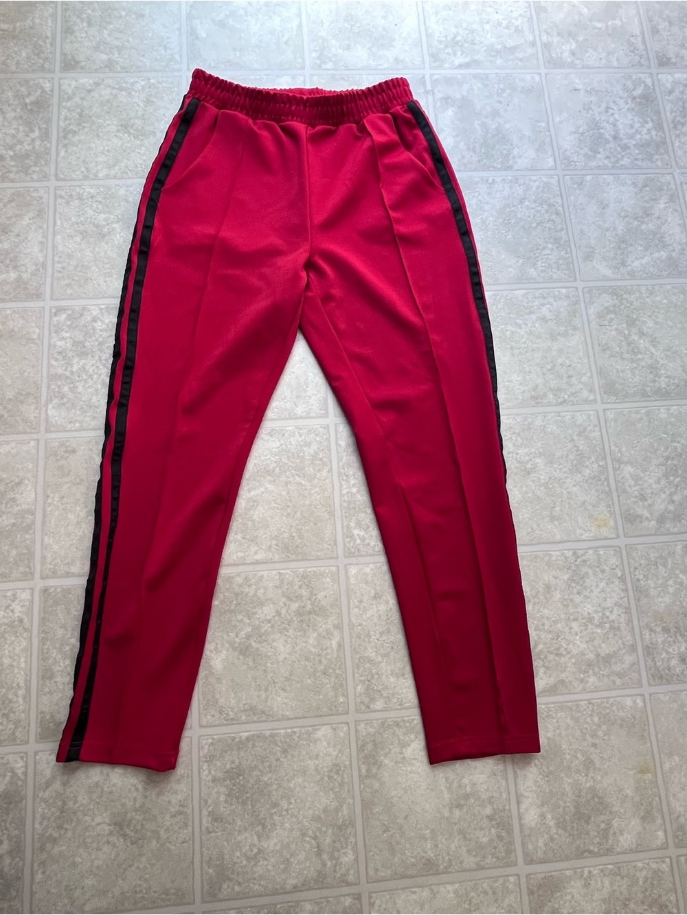 Garage Red Polyester Track Pants Size Small